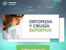 Tablet Screenshot of drmarcotulio.com